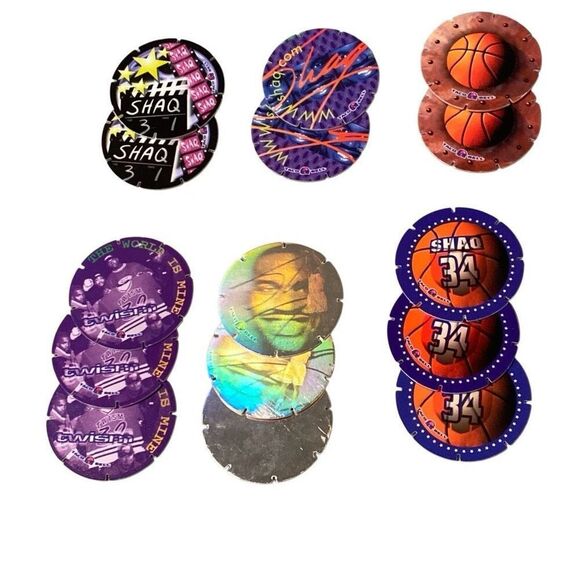POGS Shaquille O’Neal SHAQ Lot of 15 Taco Bell 1990s - Picture 1 of 2